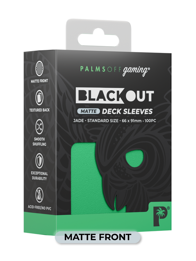 Palms Off - Blackout Deck Sleeves (100) (Matte Front)