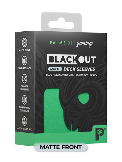 Palms Off - Blackout Deck Sleeves (100) (Matte Front)