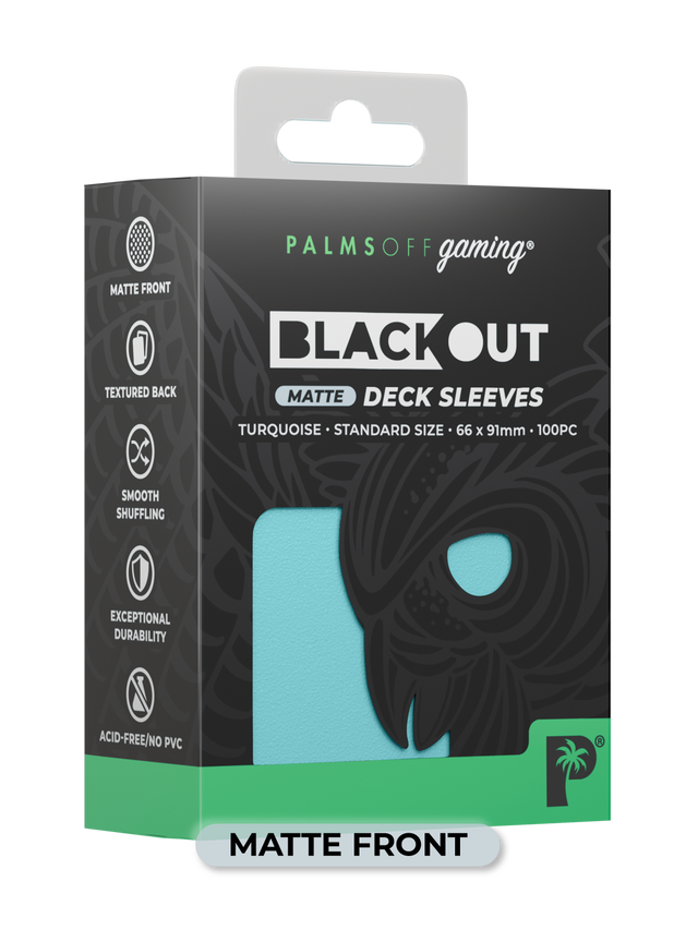 Palms Off - Blackout Deck Sleeves (100) (Matte Front)