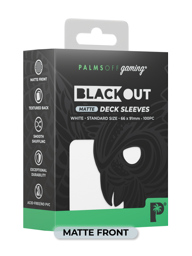 Palms Off - Blackout Deck Sleeves (100) (Matte Front)