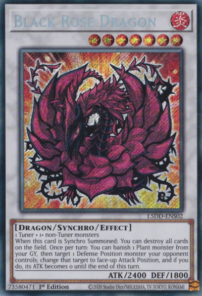 Black Rose Dragon (L5DD-ENS02) [L5DD-ENS02] Secret Rare