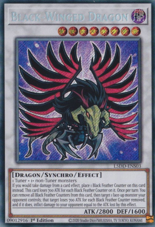 Black-Winged Dragon (L5DD-ENS03) [L5DD-ENS03] Secret Rare