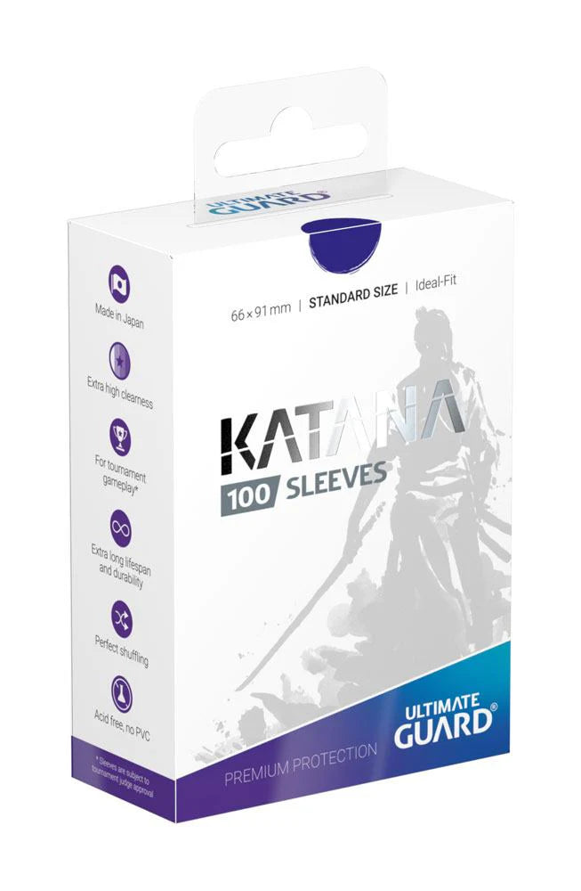 Katana Sleeves - Blue Matte (Standard Size 100 Pack)