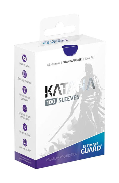 Katana Sleeves - Blue Matte (Standard Size 100 Pack)