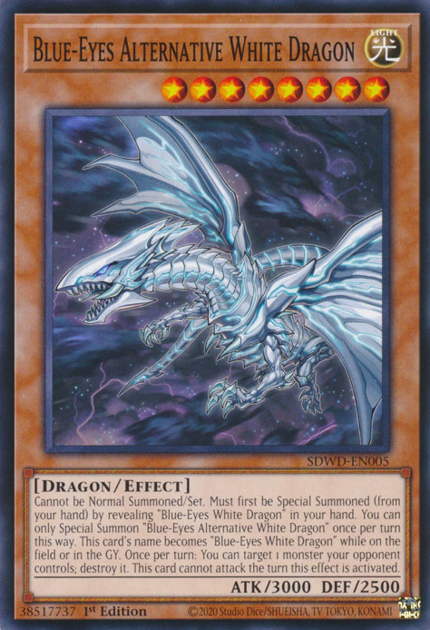 Blue-Eyes Alternative White Dragon - [SDWD-EN005] Common - SDWD PRE-ORDER, SHIPS 19/02/2025  - TCG Collector NZ - Yu-Gi-Oh Singles