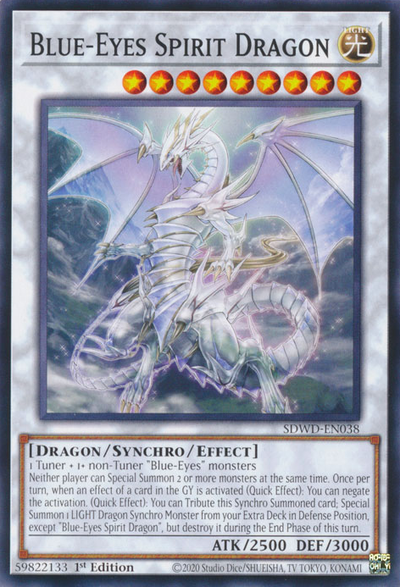 Blue-Eyes Spirit Dragon - [SDWD-EN038] Common - SDWD PRE-ORDER, SHIPS 19/02/2025  - TCG Collector NZ - Yu-Gi-Oh Singles