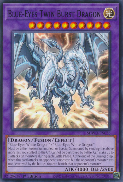 Blue-Eyes Twin Burst Dragon - [SDWD-EN036] Common - SDWD PRE-ORDER, SHIPS 19/02/2025  - TCG Collector NZ - Yu-Gi-Oh Singles