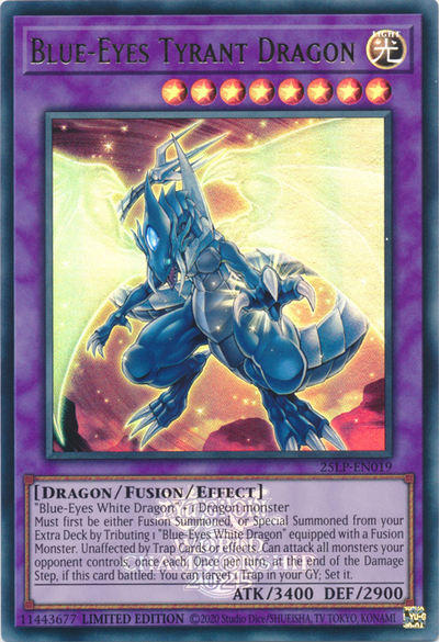 Blue-Eyes Tyrant Dragon (EUR) [25LP-EN019] Emblazoned Ultra Rare