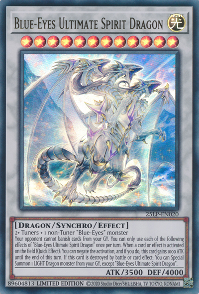 Blue-Eyes Ultimate Spirit Dragon [25LP-EN020] Ultra Rare