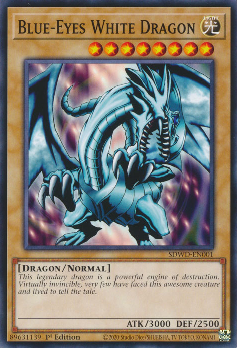 Blue-Eyes White Dragon (LOB Art) - [SDWD-EN001 ] Common - SDWD PRE-ORDER, SHIPS 19/02/2025  - TCG Collector NZ - Yu-Gi-Oh Singles