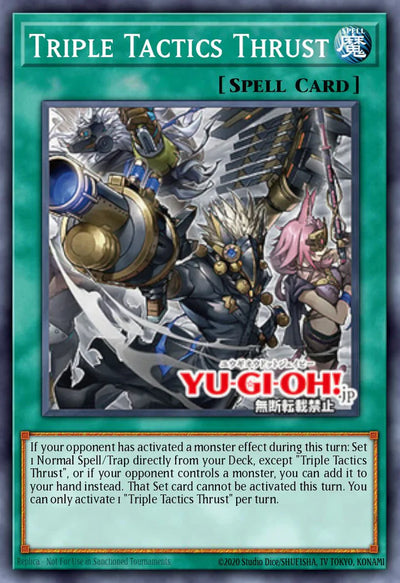 Triple Tactics Thrust (Secret Rare) [CH01-EN030] Secret Rare
