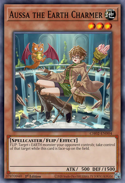 Aussa the Earth Charmer [CH02-EN004] Secret Rare