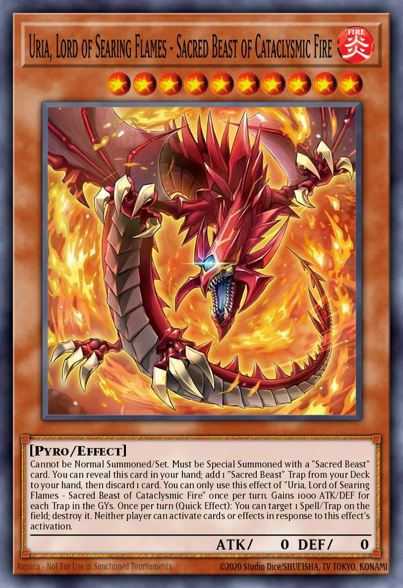 Inferno of the Sacred Beasts - Uria, Lord of Searing Flames [CORI-EN005] Super Rare