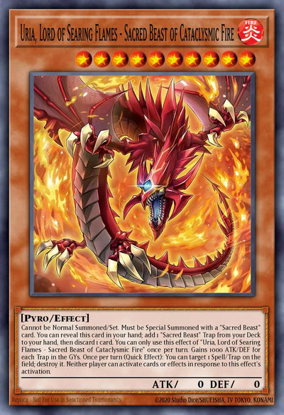 Inferno of the Sacred Beasts - Uria, Lord of Searing Flames [CORI-EN005] Super Rare