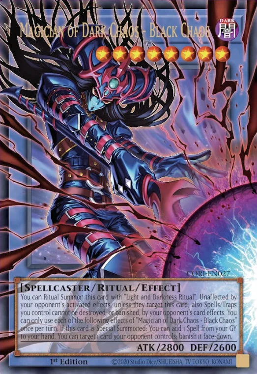 Magician of Dark Chaos - Black Chaos (Extended Art) [CORI-EN027] Ultra Rare