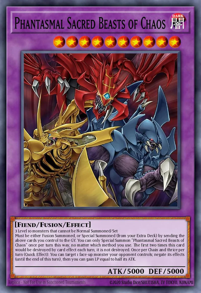 The Chaotic Phantasmal Sacred Beasts (Secret Rare) [CORI-EN029] Secret Rare