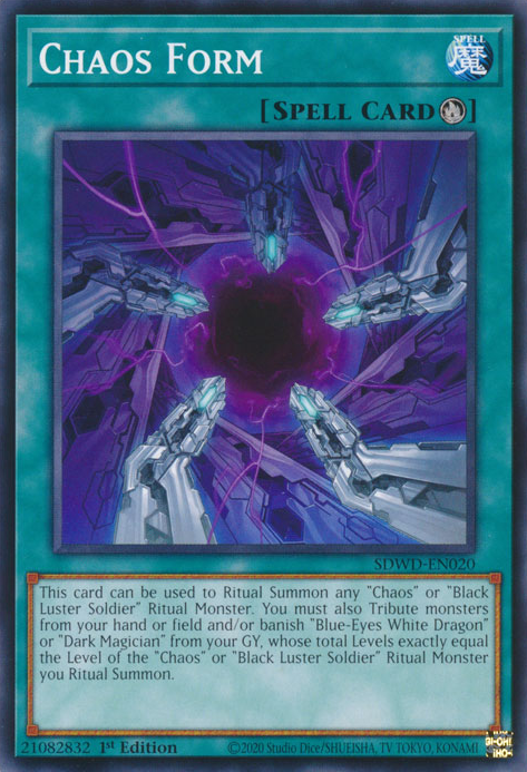 Chaos Form - [SDWD-EN020] Common - SDWD PRE-ORDER, SHIPS 19/02/2025  - TCG Collector NZ - Yu-Gi-Oh Singles