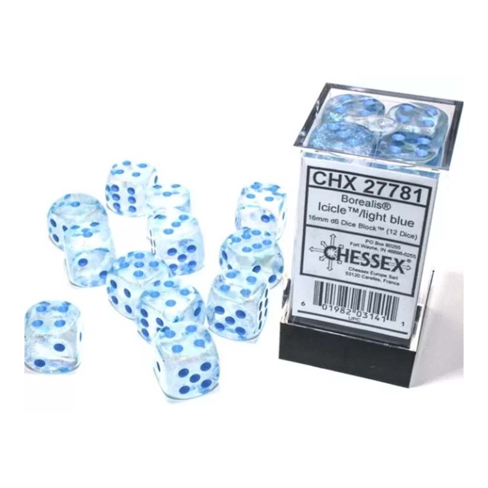 Chessex - Signature 16mm d6 (12 Dice)