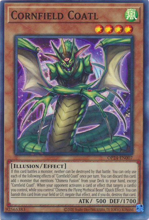 Cornfield Coatl [OP24-EN007] Super Rare