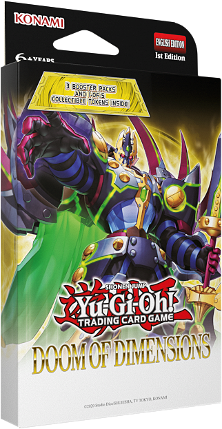 Yugioh! Booster Packs: Doom of Dimensions 3-Pack Tuck Box *Sealed*