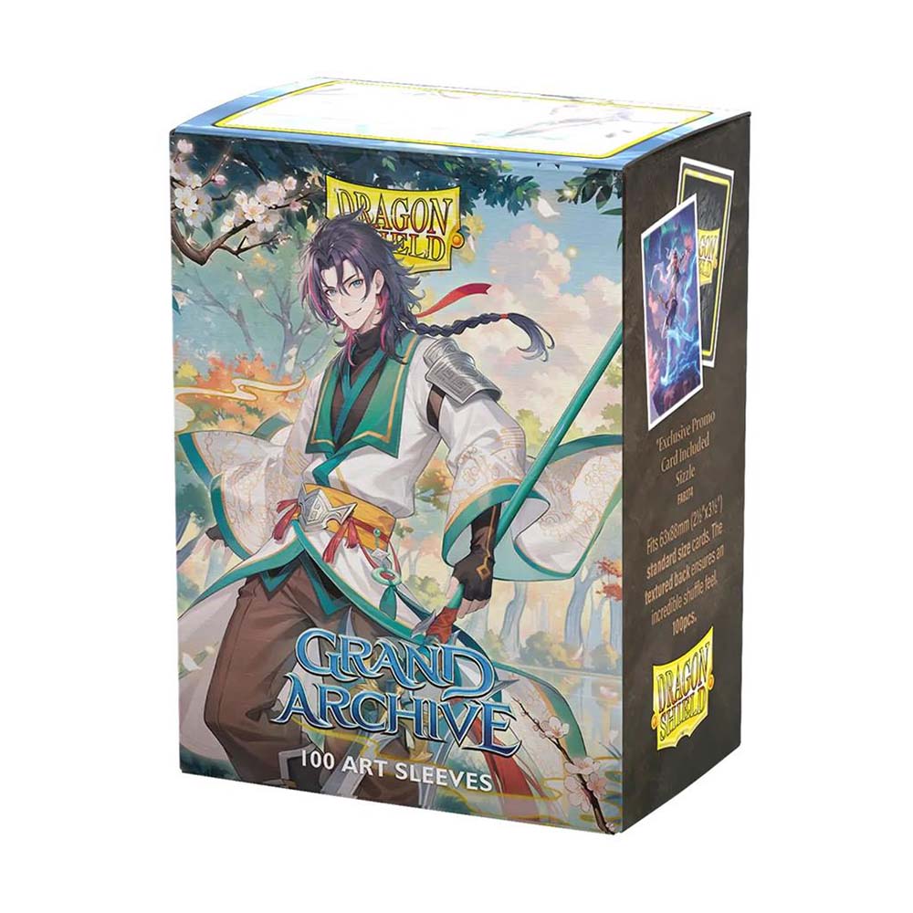 Dragonshield Sleeves - Grand Archive: Jin, Fate Defiant Matte Art Sleeves (Standard Size 100 Pack)