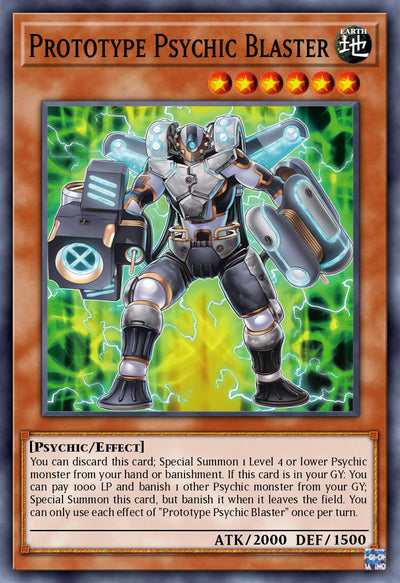 Prototype Psychic Blaster - [DUAD-EN016] Common - DUAD PRE-ORDER, SHIPS 5/07/2025  - TCG Collector NZ - Yu-Gi-Oh Singles