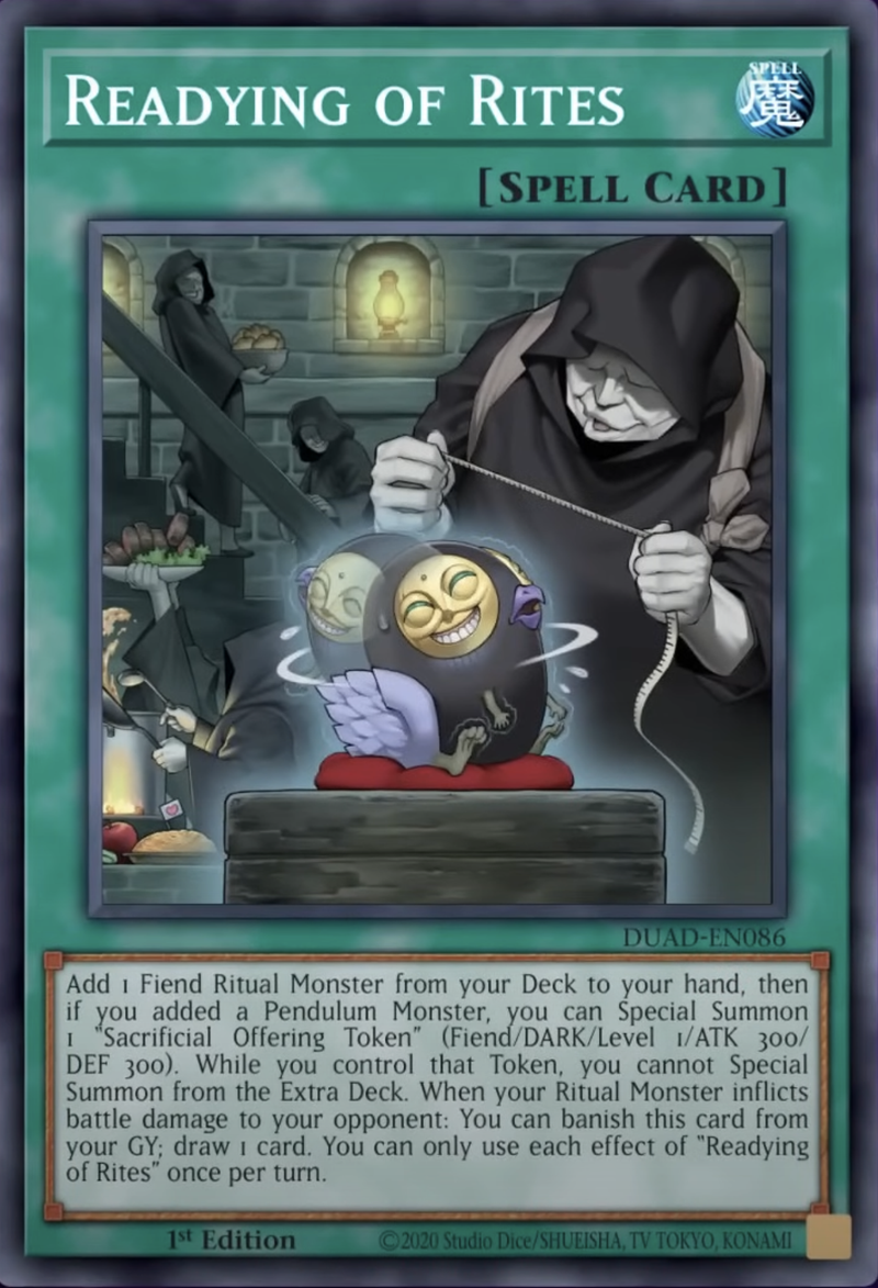 Readying of Rites - [DUAD-EN086] Super Rare - DUAD PRE-ORDER, SHIPS 5/07/2025  - TCG Collector NZ - Yu-Gi-Oh Singles