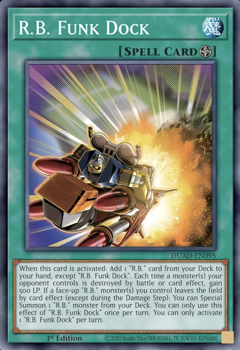 R.B. Funk Dock - [DUAD-EN095] Super Rare - DUAD PRE-ORDER, SHIPS 5/07/2025  - TCG Collector NZ - Yu-Gi-Oh Singles