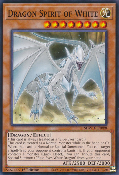 Dragon Spirit of White - [SDWD-EN008] Common - SDWD PRE-ORDER, SHIPS 19/02/2025  - TCG Collector NZ - Yu-Gi-Oh Singles