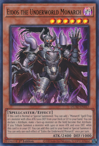 Eidos the Underworld Monarch [DUAD-EN017] Ultra Rare