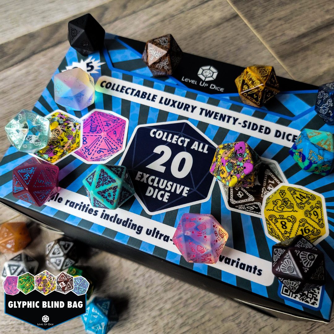 Level Up Dice - Glyphic Blind Bag Series 3.5 Display (6)