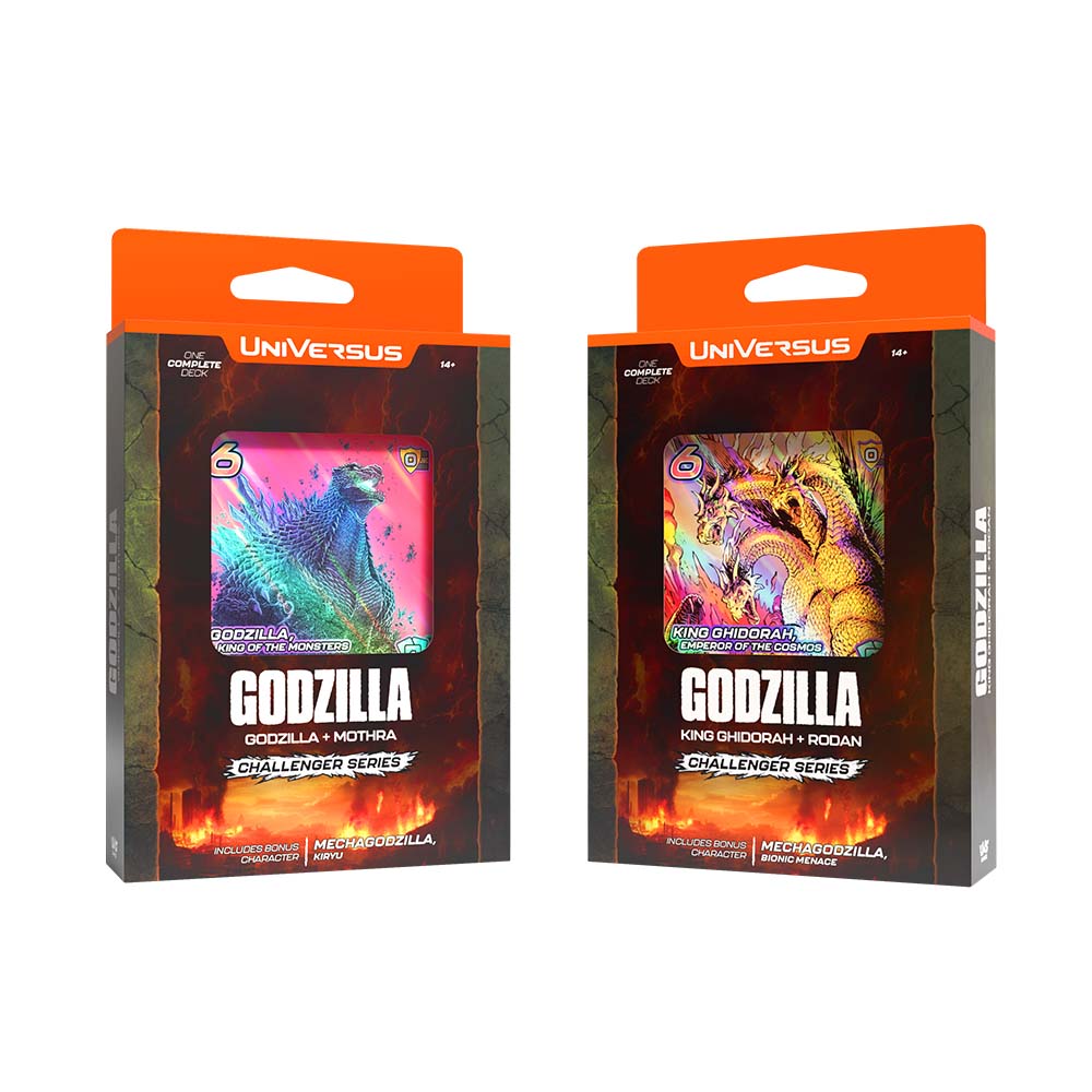 UniVersus Challenger Decks Godzilla: Godzilla + Mothra | King Ghidorah + Rodan *Sealed*