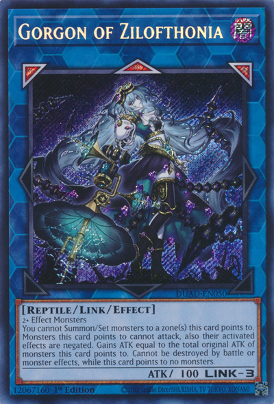 Gorgon of Zilofthonia [DUAD-EN050] Secret Rare