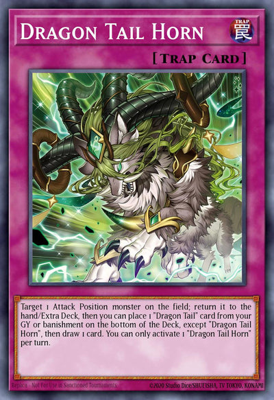 Dracotail Horn - [JUSH-EN010 (SR)] Super Rare - JUSH PRE-ORDER, SHIPS 31/07/2025  - TCG Collector NZ - Yu-Gi-Oh Singles
