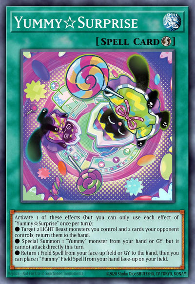 Yummy☆Surprise - [JUSH-EN025] Super Rare - JUSH PRE-ORDER, SHIPS 31/07/2025  - TCG Collector NZ - Yu-Gi-Oh Singles