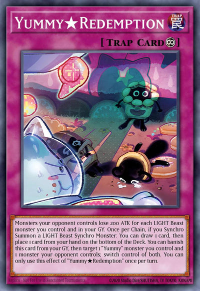 Yummy★Redemption - [JUSH-EN026 (SR)] Super Rare - JUSH PRE-ORDER, SHIPS 31/07/2025  - TCG Collector NZ - Yu-Gi-Oh Singles