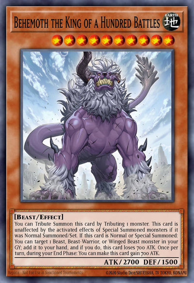 Behemoth the King of a Hundred Battles - [JUSH-EN050 (SR)]  - JUSH PRE-ORDER, SHIPS 31/07/2025  - TCG Collector NZ - Yu-Gi-Oh Singles