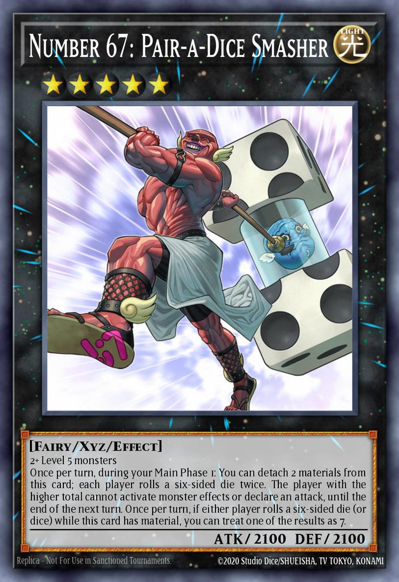 Number 67: Pair-a-Dice Smasher - [JUSH-EN058 (CR)] Collector's Rare - JUSH PRE-ORDER, SHIPS 31/07/2025  - TCG Collector NZ - Yu-Gi-Oh Singles