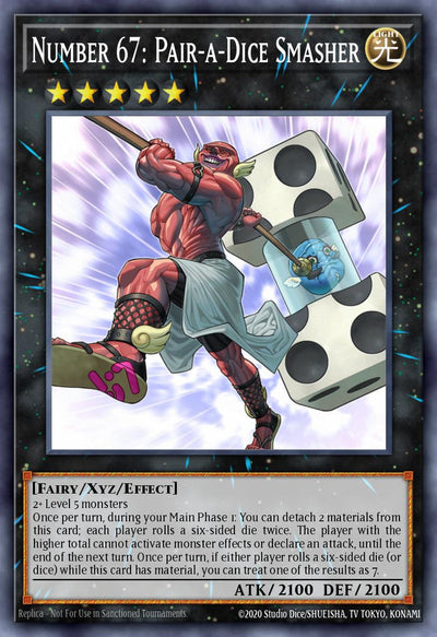 Number 67: Pair-a-Dice Smasher - [JUSH-EN058 (CR)] Collector's Rare - JUSH PRE-ORDER, SHIPS 31/07/2025  - TCG Collector NZ - Yu-Gi-Oh Singles