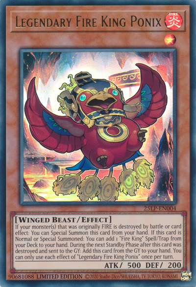 Legendary Fire King Ponix [25LP-EN004] Ultra Rare