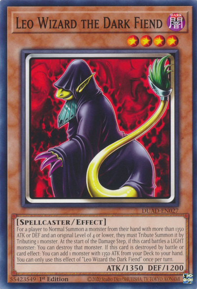 Leo Wizard the Dark Fiend [DUAD-EN027] Common