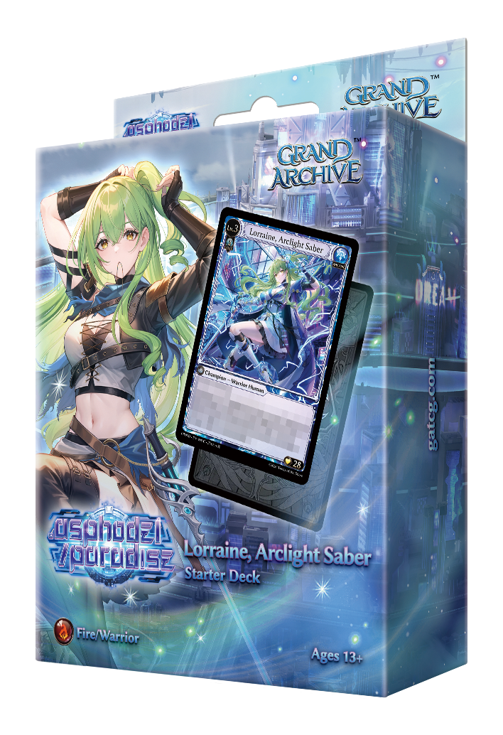 Grand Archive - .asphodel/paradise: Lorraine, Arclight Saber Starter Deck *Sealed* (PRE-ORDER, SHIPS AUG 21ST)