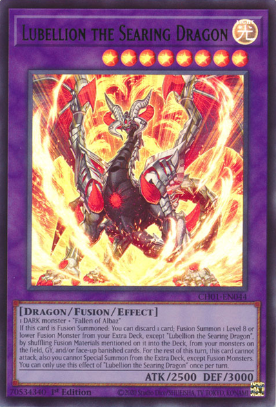 Lubellion the Searing Dragon [CH01-EN044] Ultra Rare