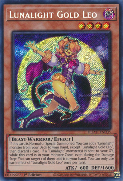 Lunalight Gold Leo [DUAD-EN005] Secret Rare