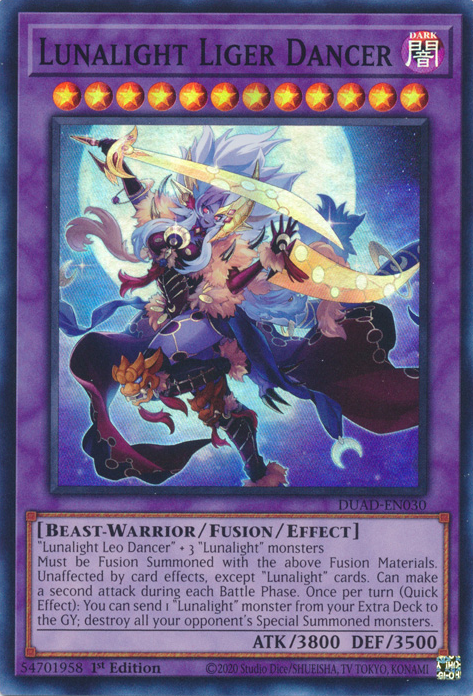Lunalight Liger Dancer [DUAD-EN030] Super Rare