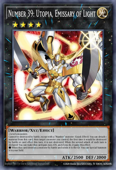 Number 39: Utopia, Emissary of Light - [MAMO-EN010] Ultra Rare - MAMO PRE-ORDER, SHIPS 08/09/2026
