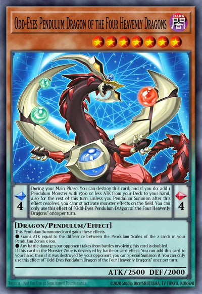 Odd-Eyes Pendulum Dragon, Four Heavenly Dragons - [MAMO-EN013] Ultra Rare - MAMO PRE-ORDER, SHIPS 08/09/2026