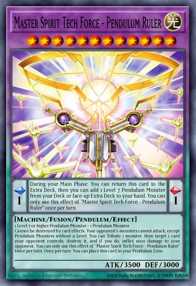 Master Spirit Tech Force - Pendulum Ruler - [MAMO-EN027 (SCR)] Secret Rare - MAMO PRE-ORDER, SHIPS 08/09/2026