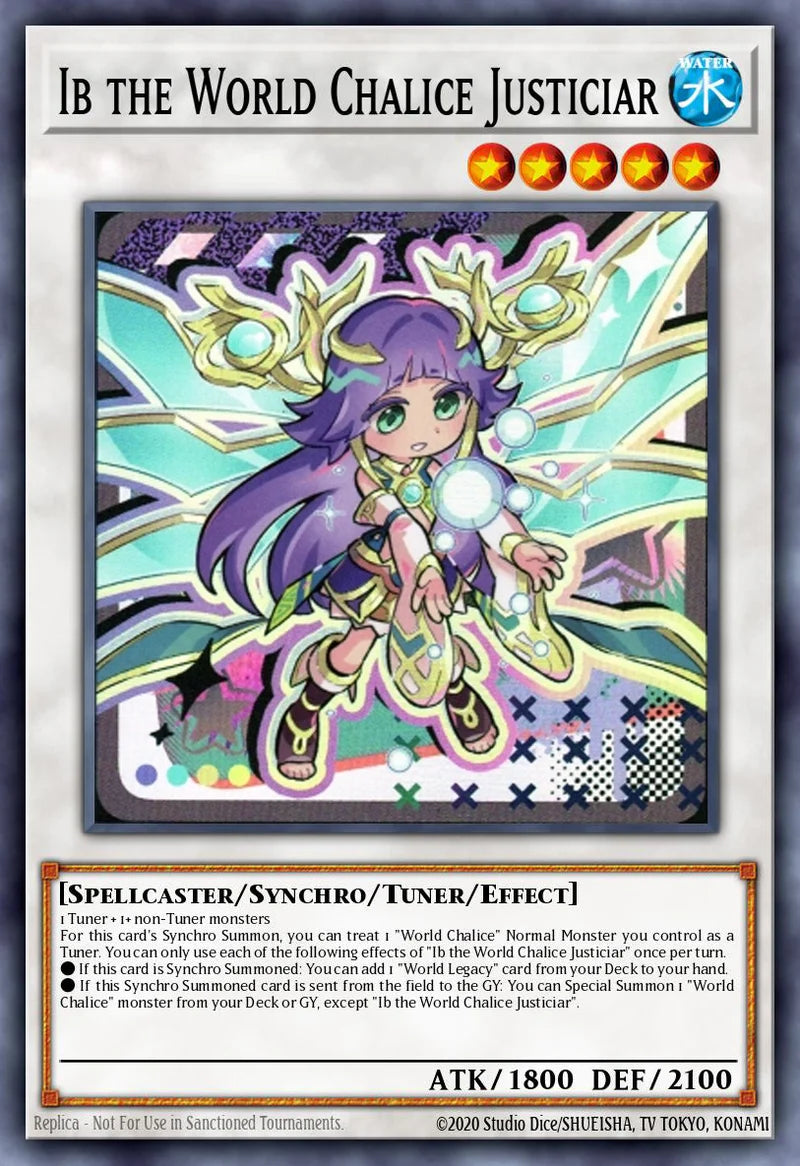 Ib the World Chalice Justiciar - [MAMO-EN034 (SCR)] Secret Rare - MAMO PRE-ORDER, SHIPS 08/09/2026