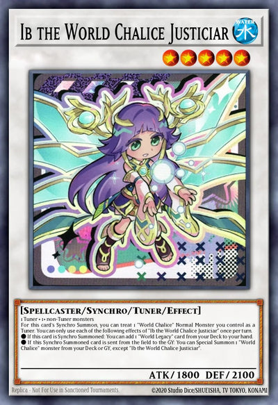 Ib the World Chalice Justiciar - [MAMO-EN034 (SCR)] Secret Rare - MAMO PRE-ORDER, SHIPS 08/09/2026